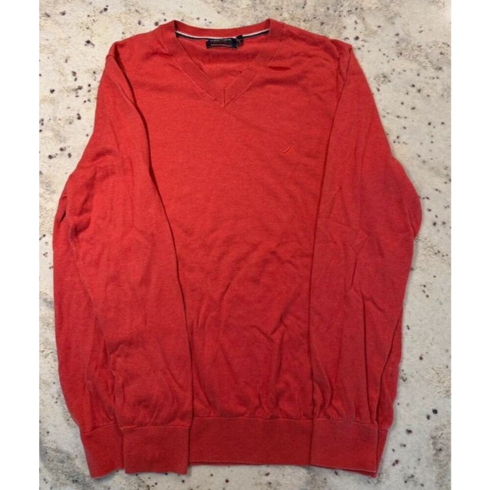 Nautica men’s sweater Coral-Large